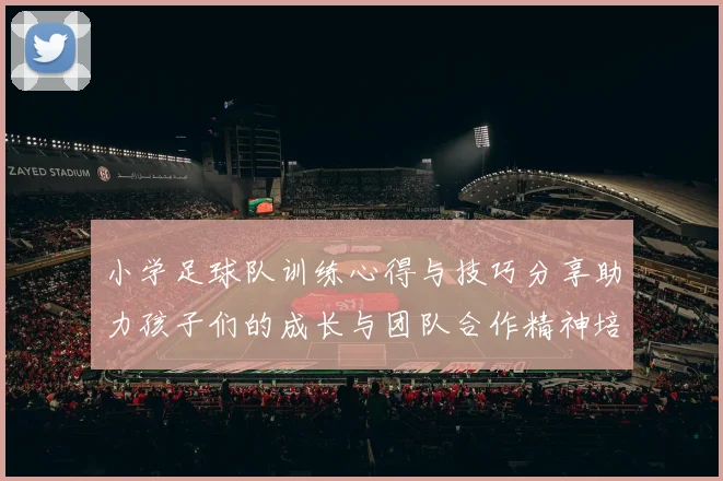 小学足球队训练心得与技巧分享助力孩子们的成长与团队合作精神培养